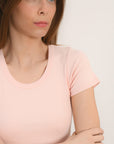 TEE SHIRT MANCHES COURTES - JENNY - ROSE PALE TEE SHIRT KOOKAI Mode Kookai