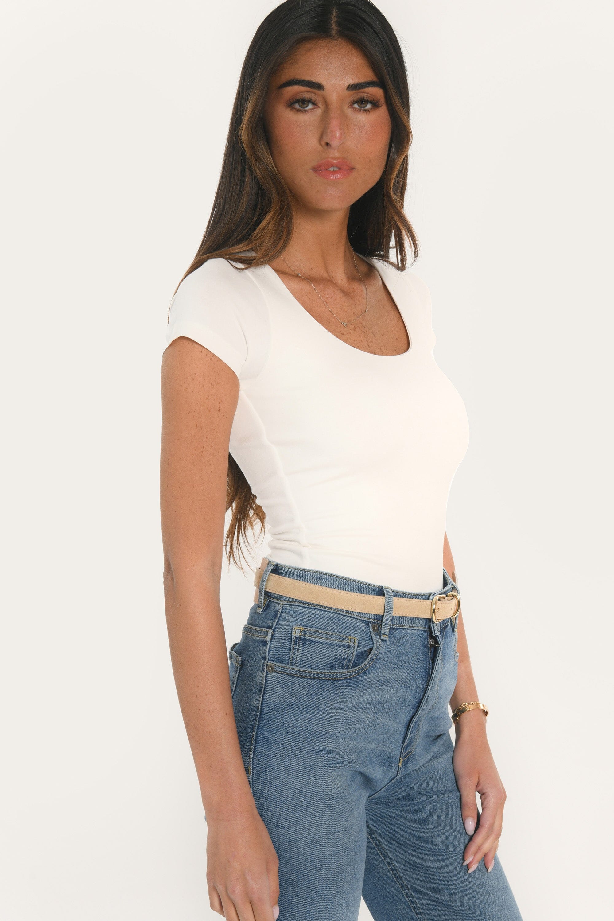 TEE SHIRT MANCHES COURTES - VIRGINI - ECRU TEE SHIRT KOOKAI Mode Kookai