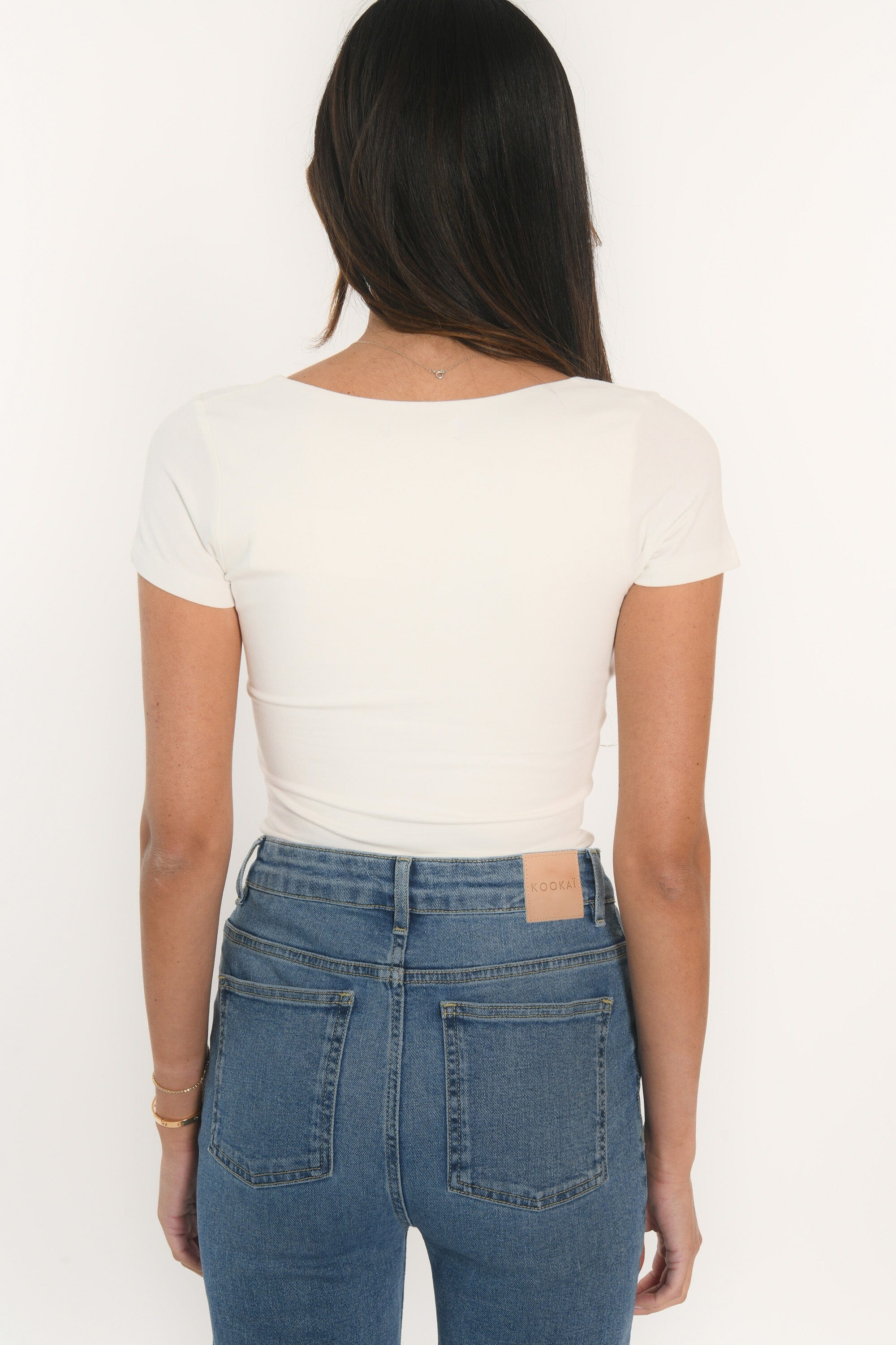 TEE SHIRT MANCHES COURTES - VIRGINI - ECRU TEE SHIRT KOOKAI Mode Kookai