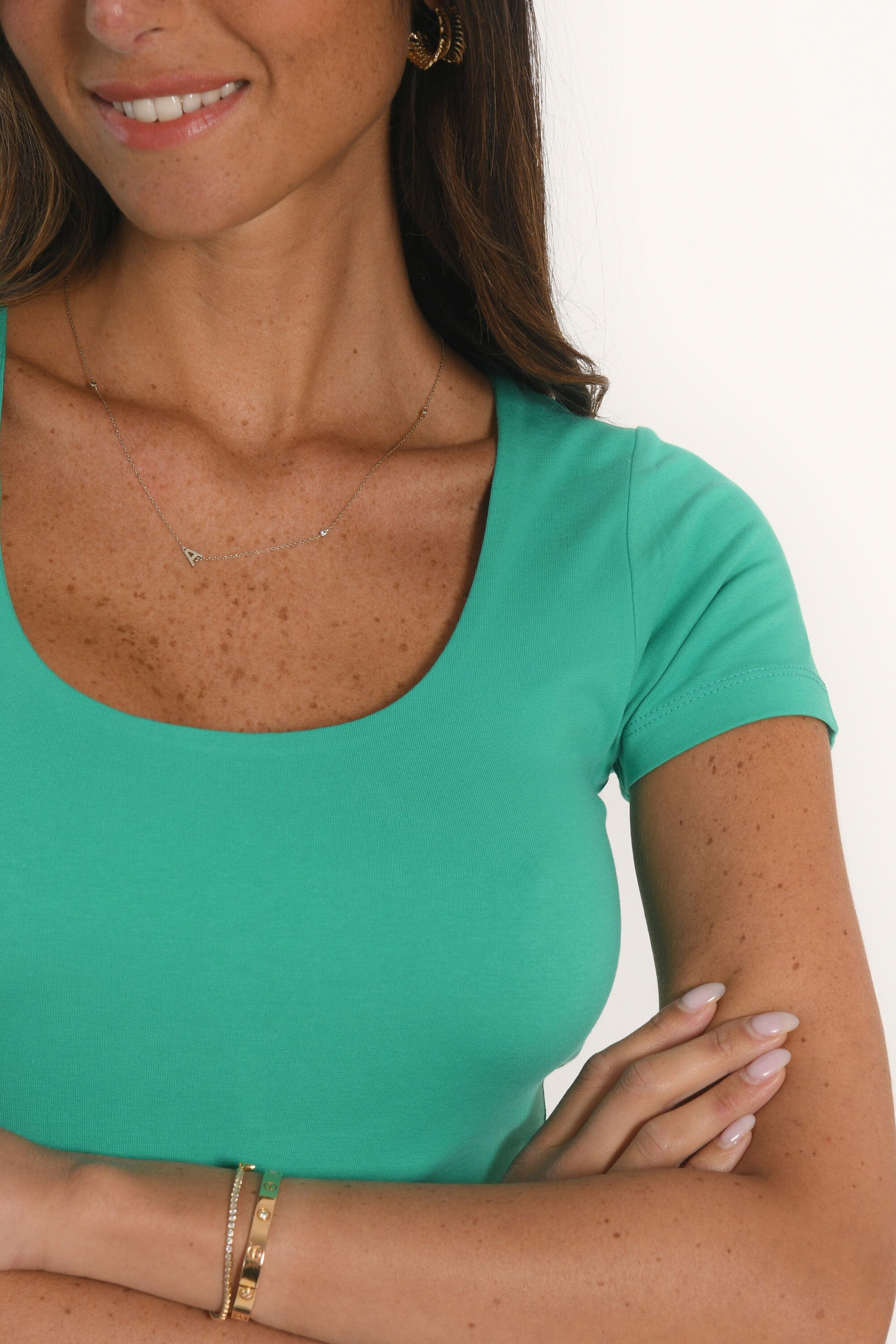 TEE SHIRT MANCHES COURTES - VIRGINI - EMERAUDE TEE SHIRT KOOKAI Mode Kookai