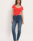 TEE SHIRT MANCHES COURTES - VIRGINI - HIBISCUS TEE SHIRT KOOKAI Mode Kookai