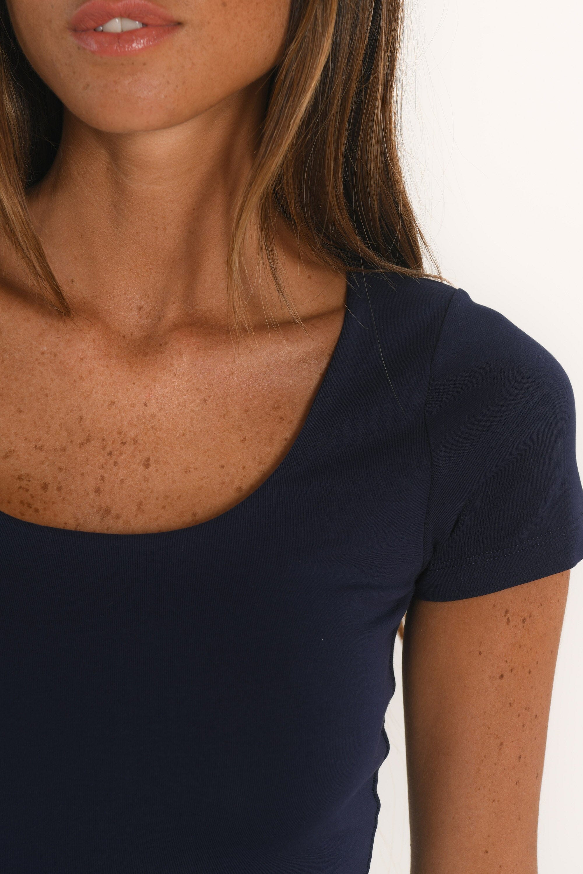 TEE SHIRT MANCHES COURTES - VIRGINI - NAVY TEE SHIRT KOOKAI Mode Kookai