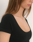 TEE SHIRT MANCHES COURTES - VIRGINI - NOIR TEE SHIRT KOOKAI Mode Kookai