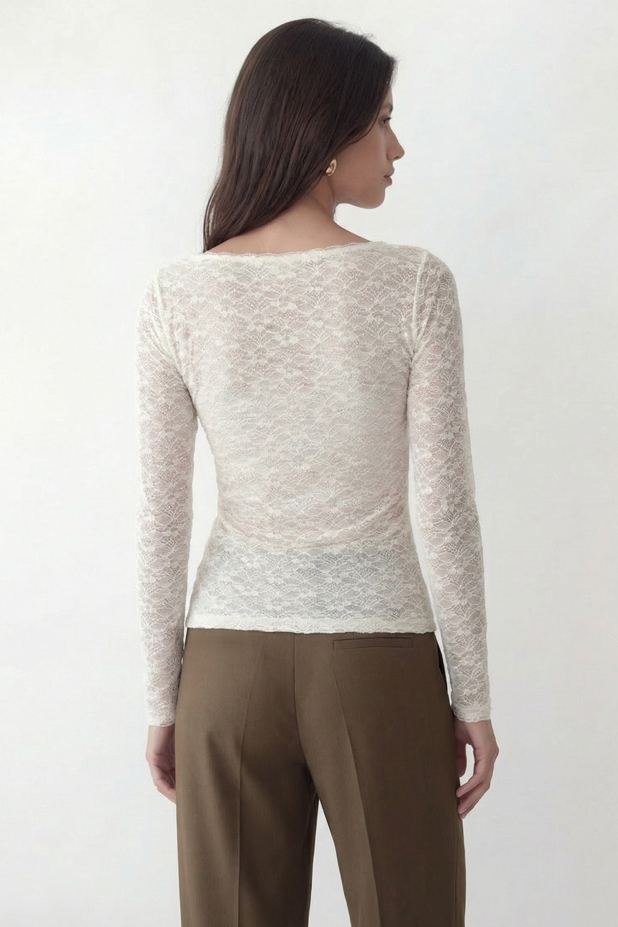 TEE SHIRT MANCHES LONGUES - CATE - ECRU TEE SHIRT NEW KOOKAI Mode Kookai