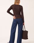 TEE-SHIRT ML - CLEMENTINE - BRUN TEE SHIRT KOOKAI Mode Kookai