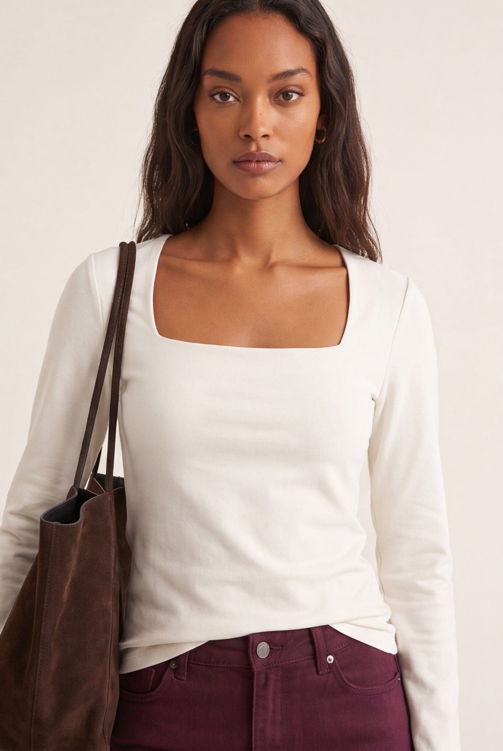 TEE-SHIRT ML - CLEMENTINE - ECRU TEE SHIRT KOOKAI Mode Kookai