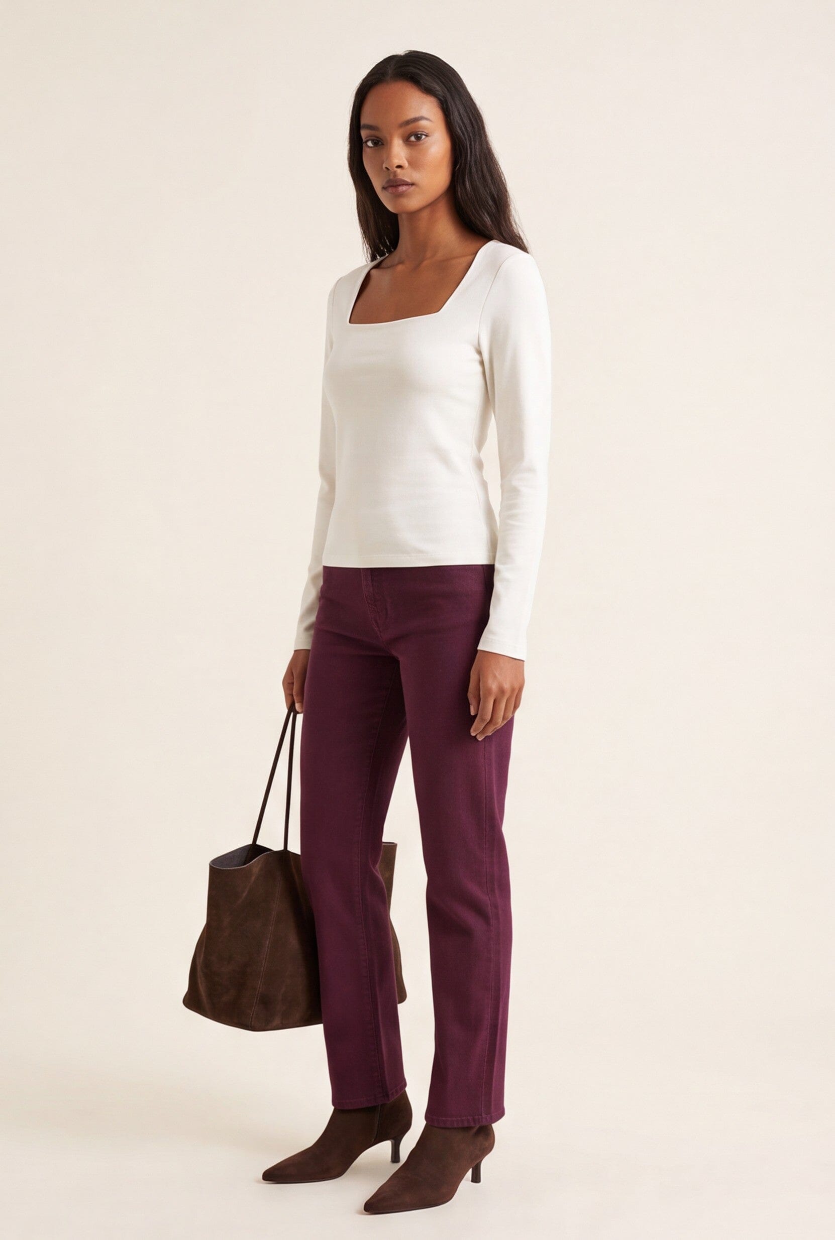 TEE-SHIRT ML - CLEMENTINE - ECRU TEE SHIRT KOOKAI Mode Kookai
