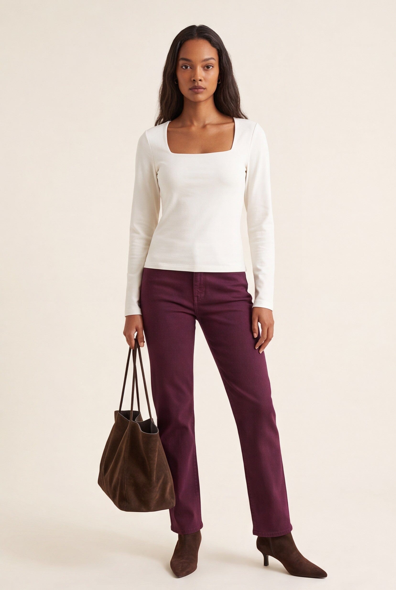 TEE-SHIRT ML - CLEMENTINE - ECRU TEE SHIRT KOOKAI Mode Kookai