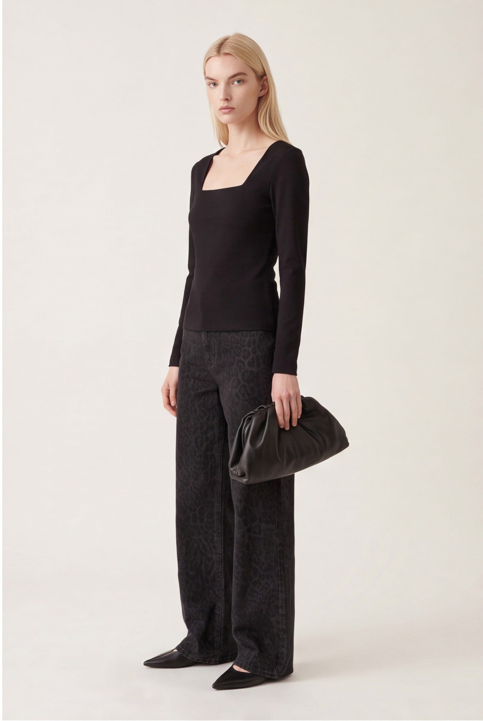 TEE-SHIRT ML - CLEMENTINE - NOIR TEE SHIRT KOOKAI Mode Kookai
