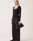 TEE-SHIRT ML - CLEMENTINE - NOIR TEE SHIRT KOOKAI Mode Kookai
