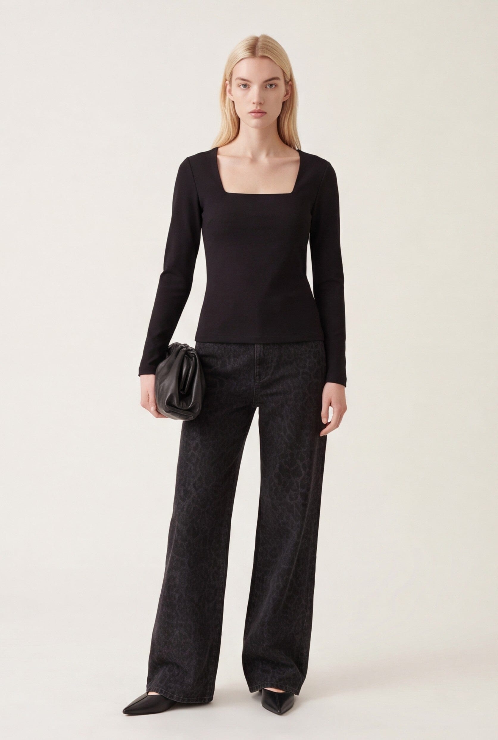 TEE-SHIRT ML - CLEMENTINE - NOIR TEE SHIRT KOOKAI Mode Kookai