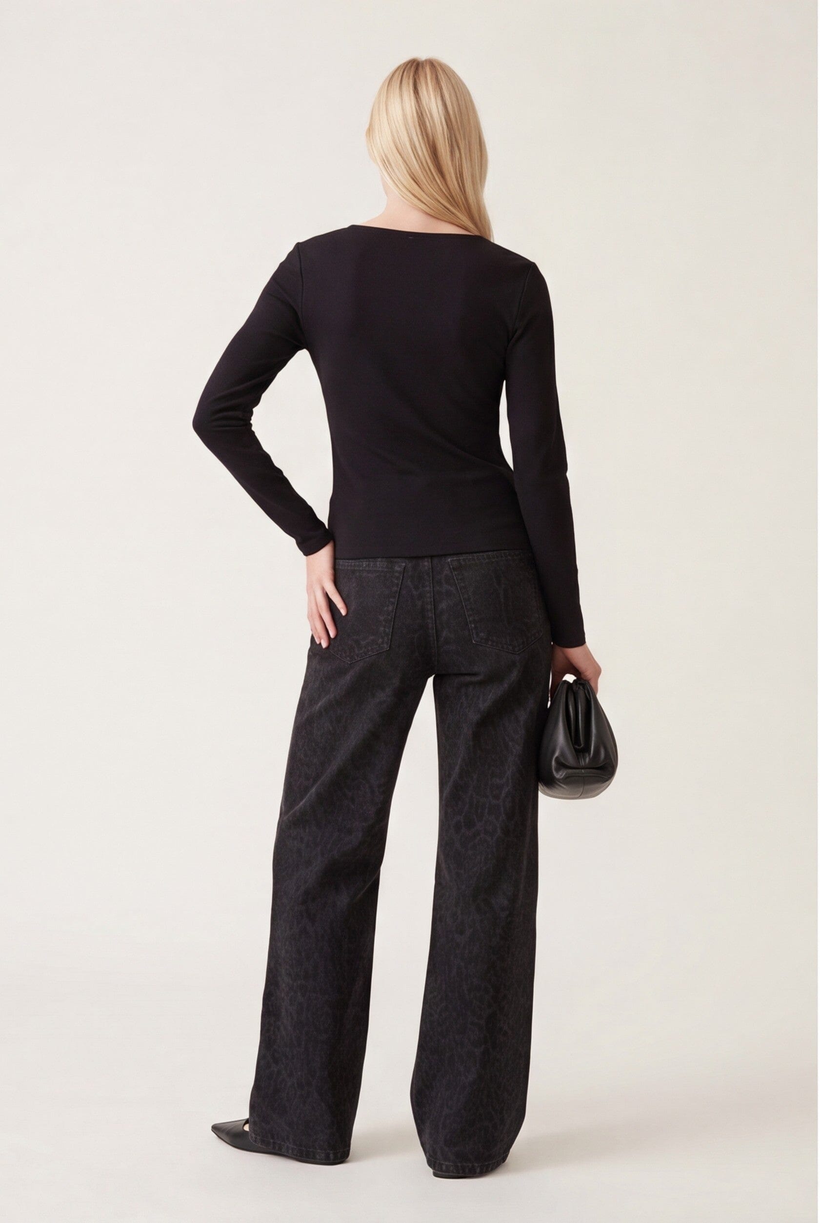 TEE-SHIRT ML - CLEMENTINE - NOIR TEE SHIRT KOOKAI Mode Kookai