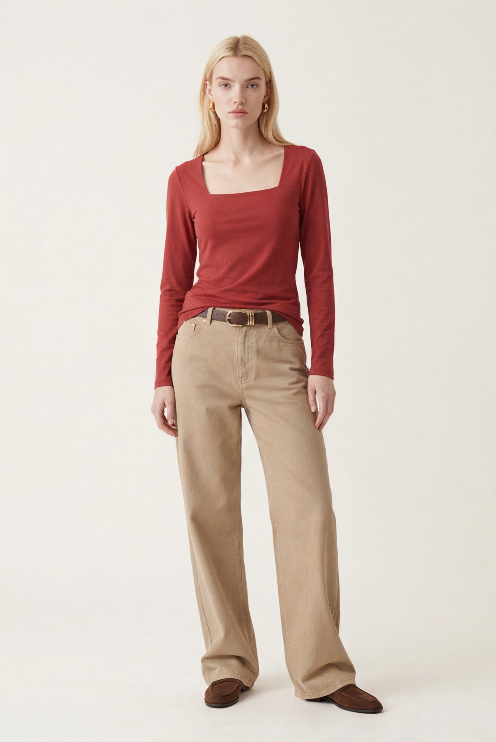 TEE-SHIRT ML - CLEMENTINE - TERRACOTTA TEE SHIRT KOOKAI Mode Kookai