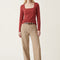 TEE-SHIRT ML - CLEMENTINE - ECRU TEE SHIRT KOOKAI Mode Kookai