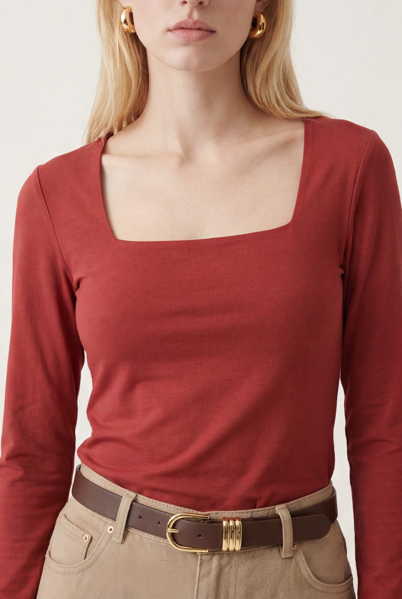 TEE-SHIRT ML - CLEMENTINE - TERRACOTTA TEE SHIRT KOOKAI Mode Kookai