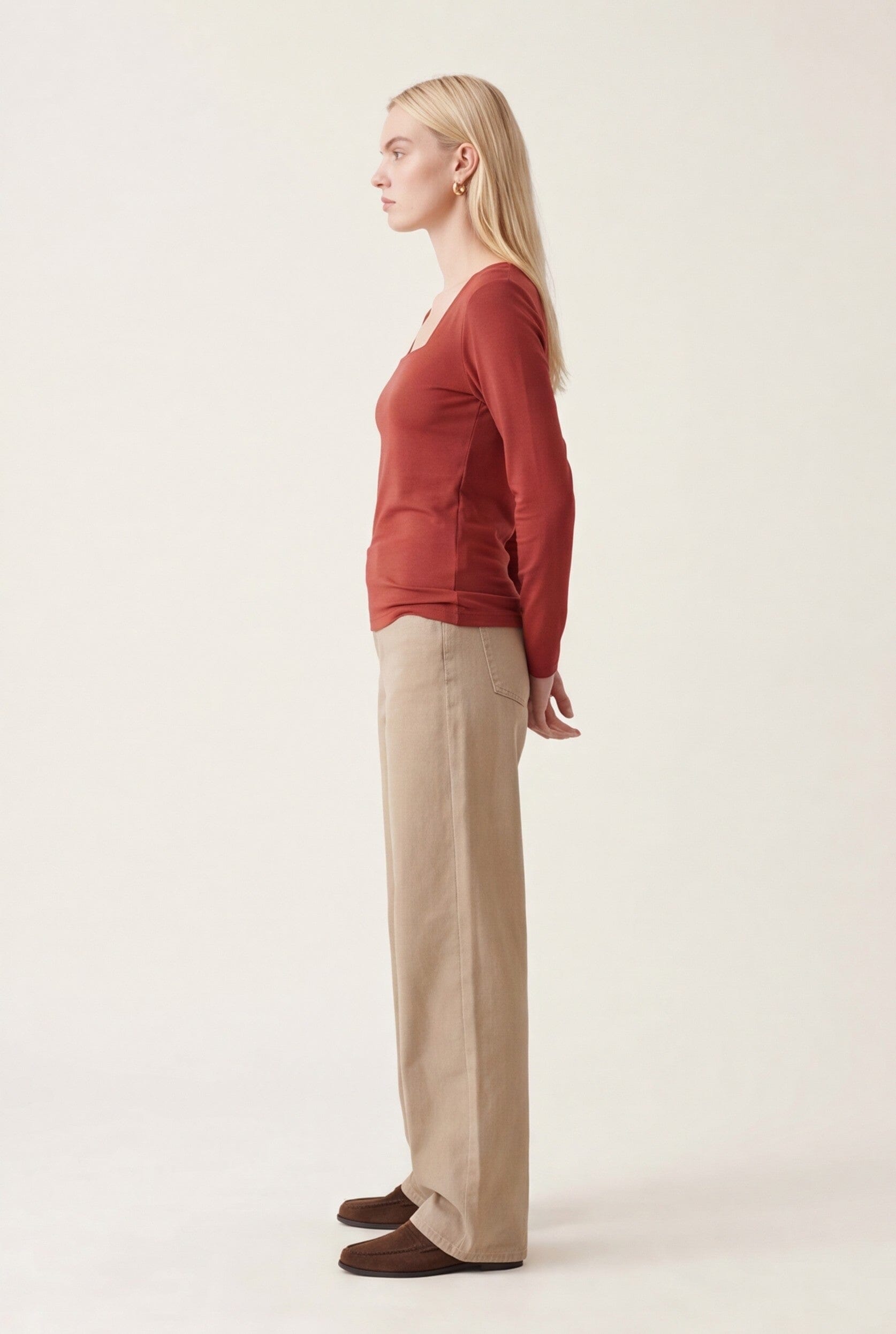 TEE-SHIRT ML - CLEMENTINE - TERRACOTTA TEE SHIRT KOOKAI Mode Kookai