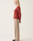 TEE-SHIRT ML - CLEMENTINE - TERRACOTTA TEE SHIRT KOOKAI Mode Kookai