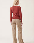 TEE-SHIRT ML - CLEMENTINE - TERRACOTTA TEE SHIRT KOOKAI Mode Kookai