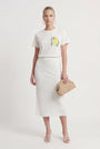 TEE-SHIRT - SUMMER TIME - ECRU TEE SHIRT NEW KOOKAI Mode Kookai