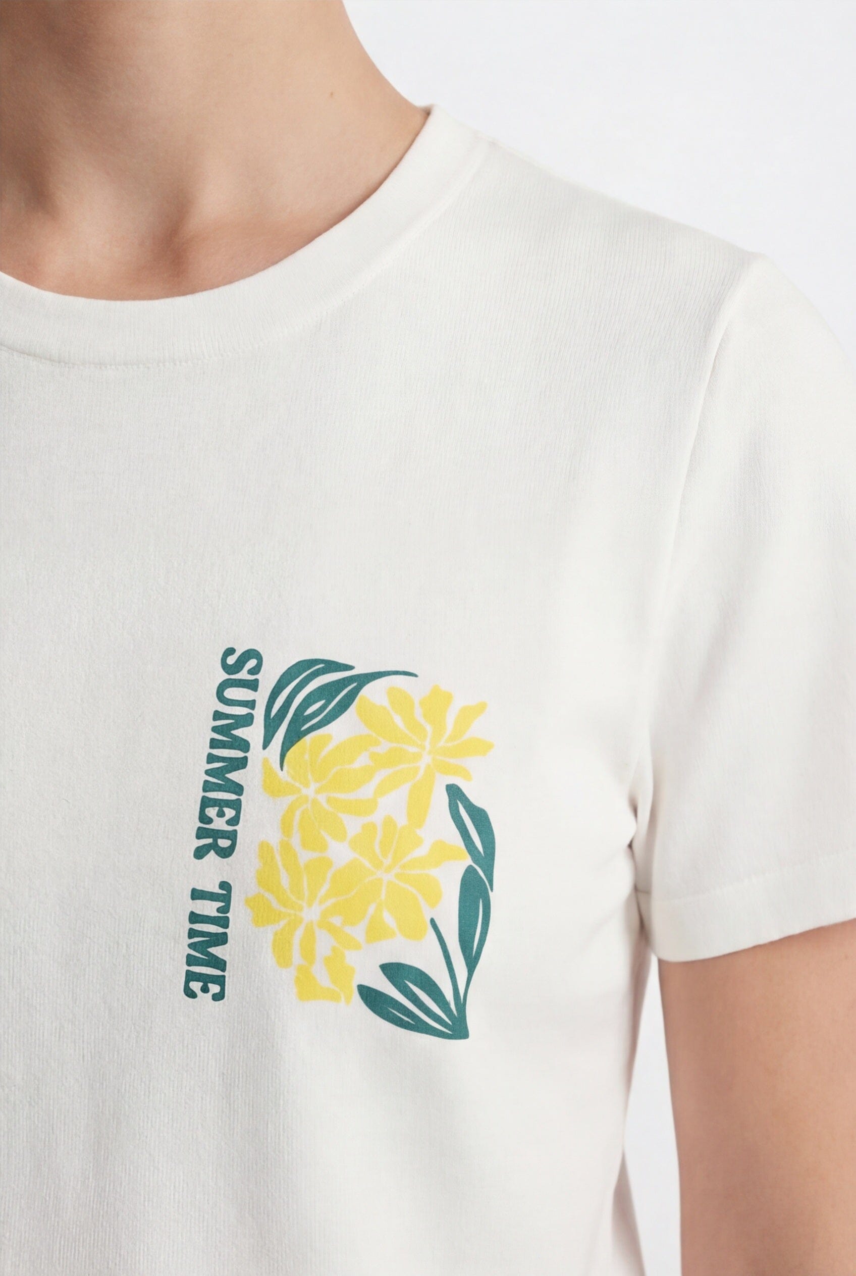 TEE-SHIRT - SUMMER TIME - ECRU TEE SHIRT NEW KOOKAI Mode Kookai