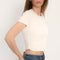 TEE SHIRT TWIST - ANILA - ECRU TEE SHIRT NEW KOOKAI Mode Kookai