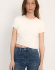 TEE SHIRT TWIST - ANILA - ECRU TEE SHIRT NEW KOOKAI Mode Kookai