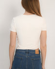 TEE SHIRT TWIST - ANILA - ECRU TEE SHIRT NEW KOOKAI Mode Kookai