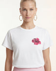 TEE6SHIRT - C-HIBISCUS - BLANC TEE SHIRT NEW KOOKAI Mode Kookai