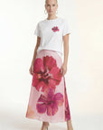 TEE6SHIRT - C-HIBISCUS - BLANC TEE SHIRT NEW KOOKAI Mode Kookai