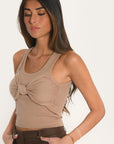 TOP - AINA - CAMEL TEE SHIRT KOOKAI Mode Kookai