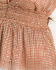 TOP - ALEXIANE - PECHE/GOLD TOP NEW KOOKAI Mode Kookai