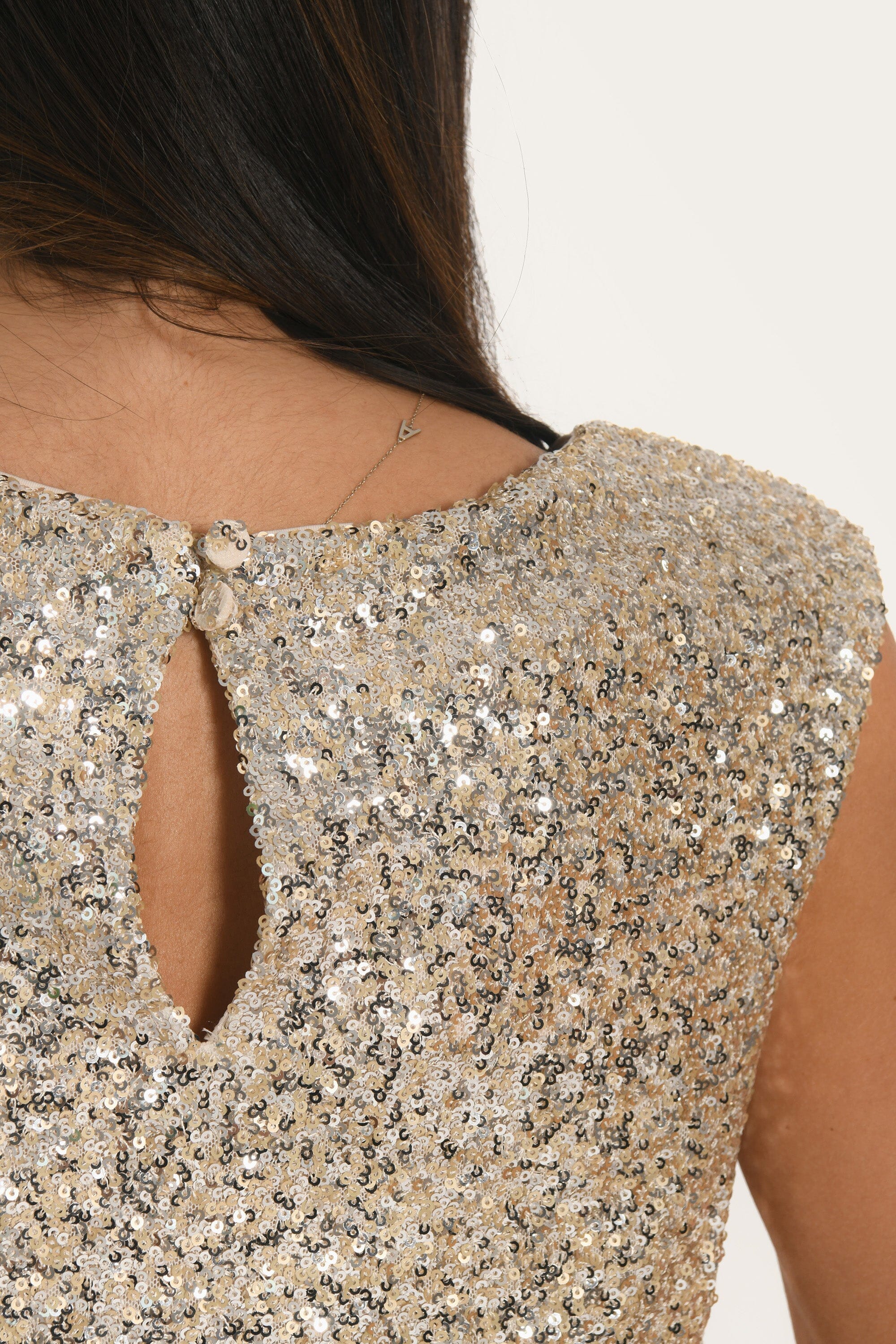 TOP - ALLY - SILVER GOLD TOP NEW KOOKAI Mode Kookai