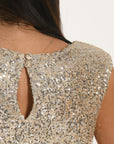 TOP - ALLY - SILVER GOLD TOP NEW KOOKAI Mode Kookai