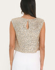 TOP - ALLY - SILVER GOLD TOP NEW KOOKAI Mode Kookai