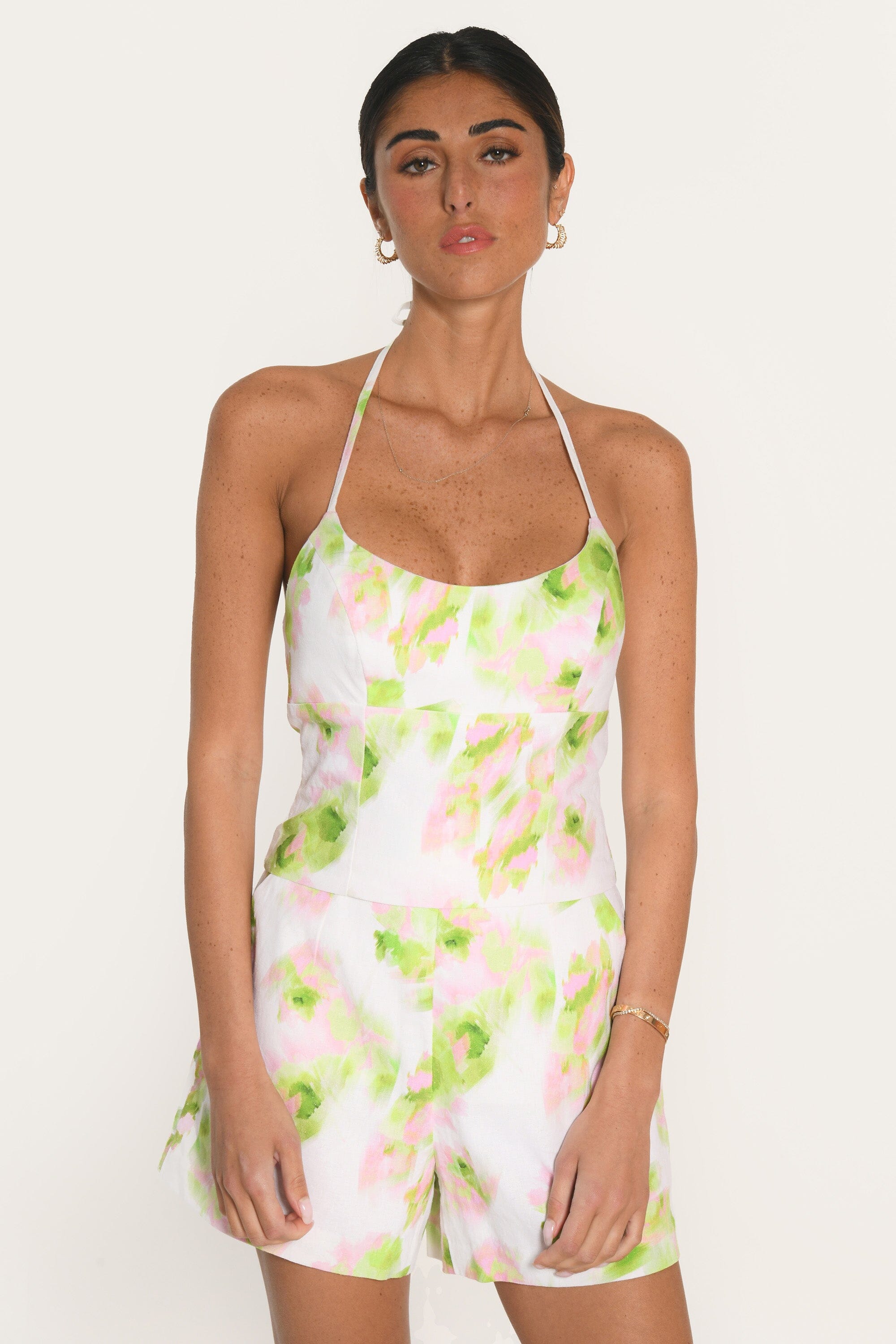 TOP - AMANDA - ROSE/VERT TOP NEW KOOKAI Mode Kookai