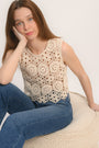 TOP - ANDREE - BEIGE TOP NEW KOOKAI Mode Kookai