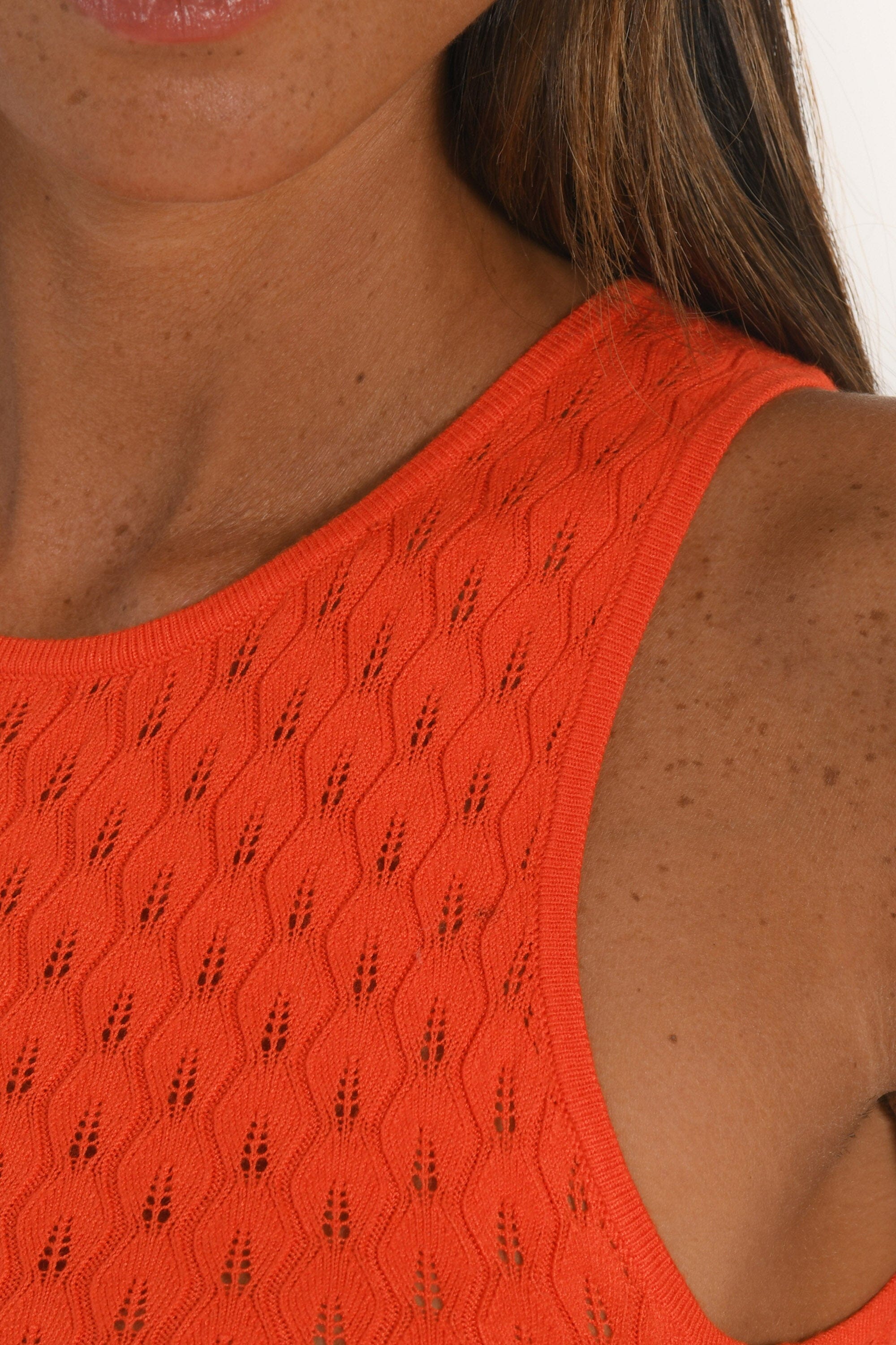 TOP - ASHLEY - ORANGE PULL KOOKAI Mode Kookai