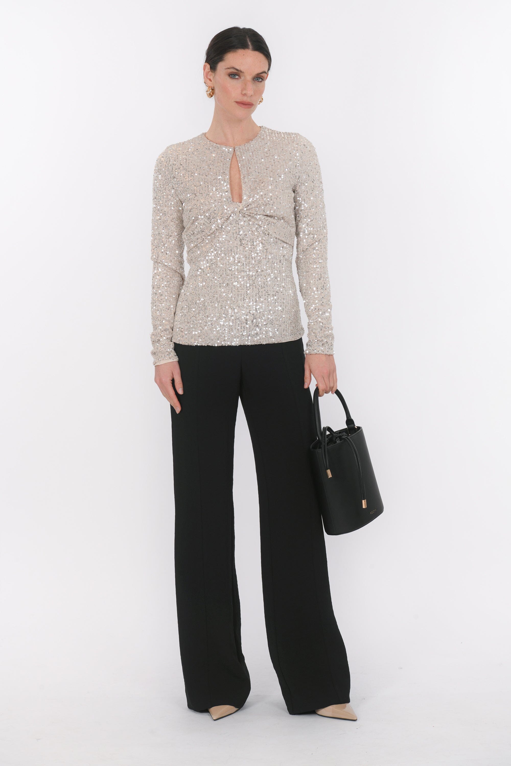 TOP - BELAMI - SILVER TOP NEW KOOKAI Mode Kookai