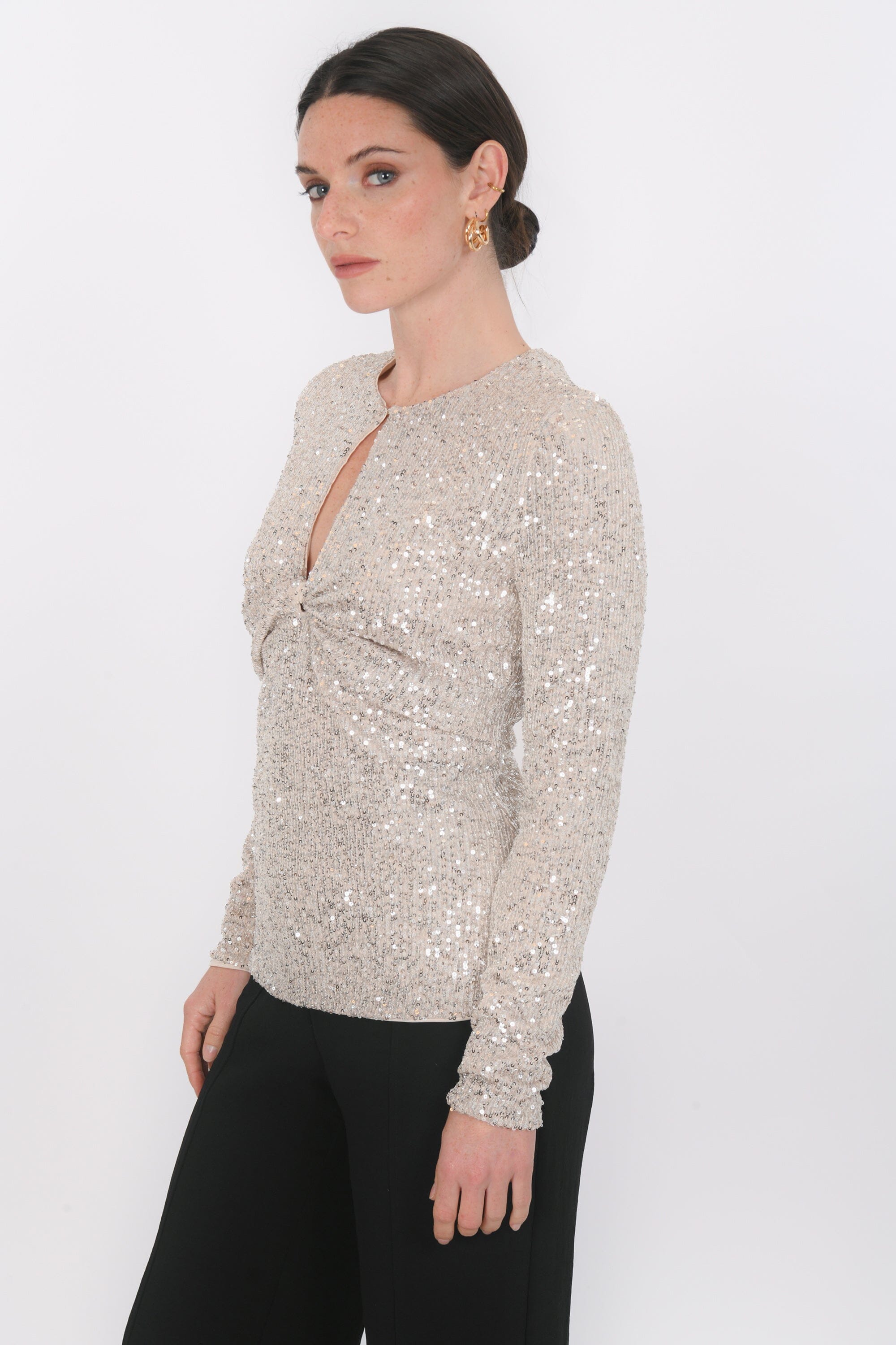 TOP - BELAMI - SILVER TOP NEW KOOKAI Mode Kookai