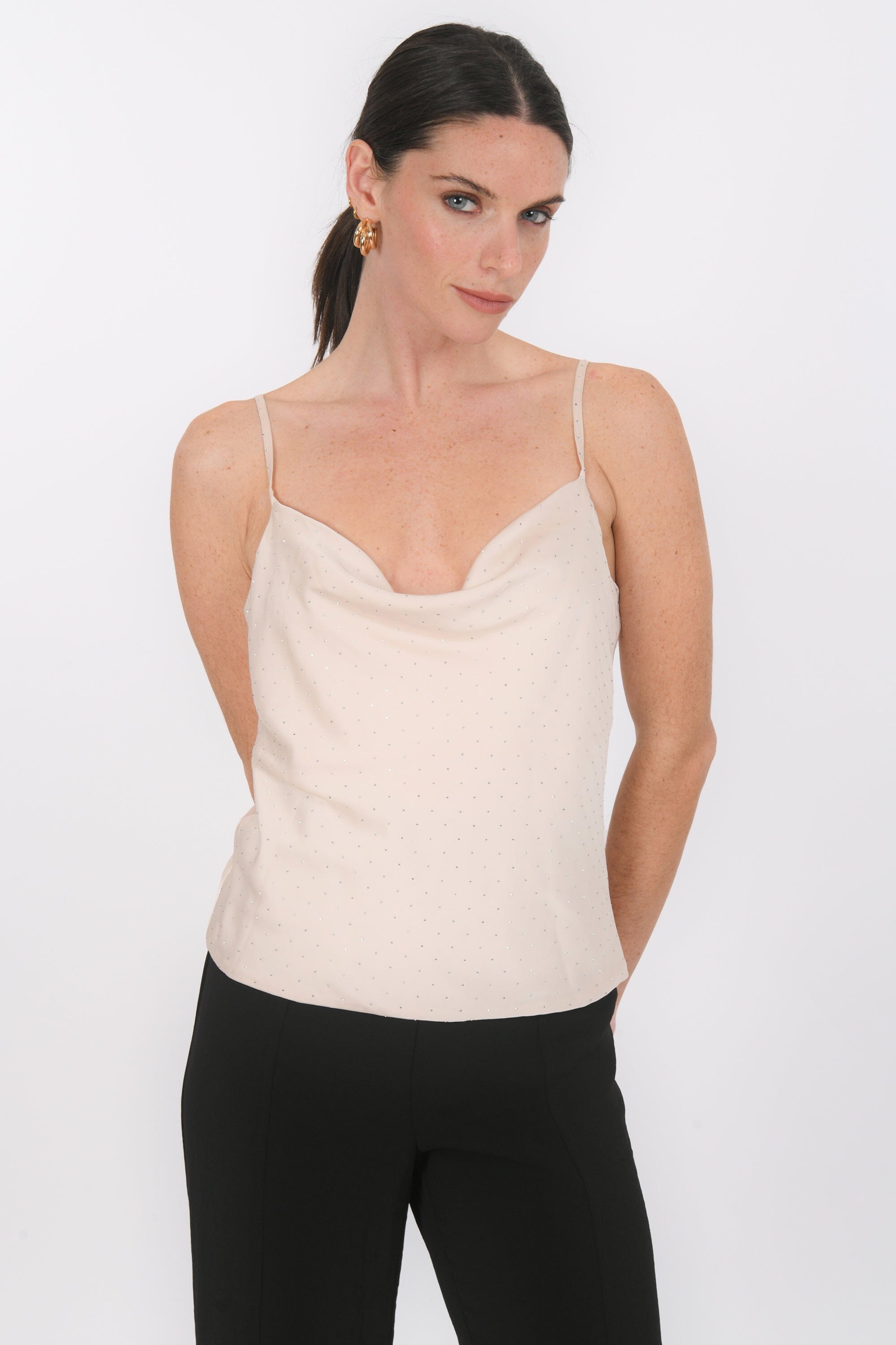 TOP BENITIER - BLAISE - CHAMPAGNE TOP NEW KOOKAI Mode Kookai