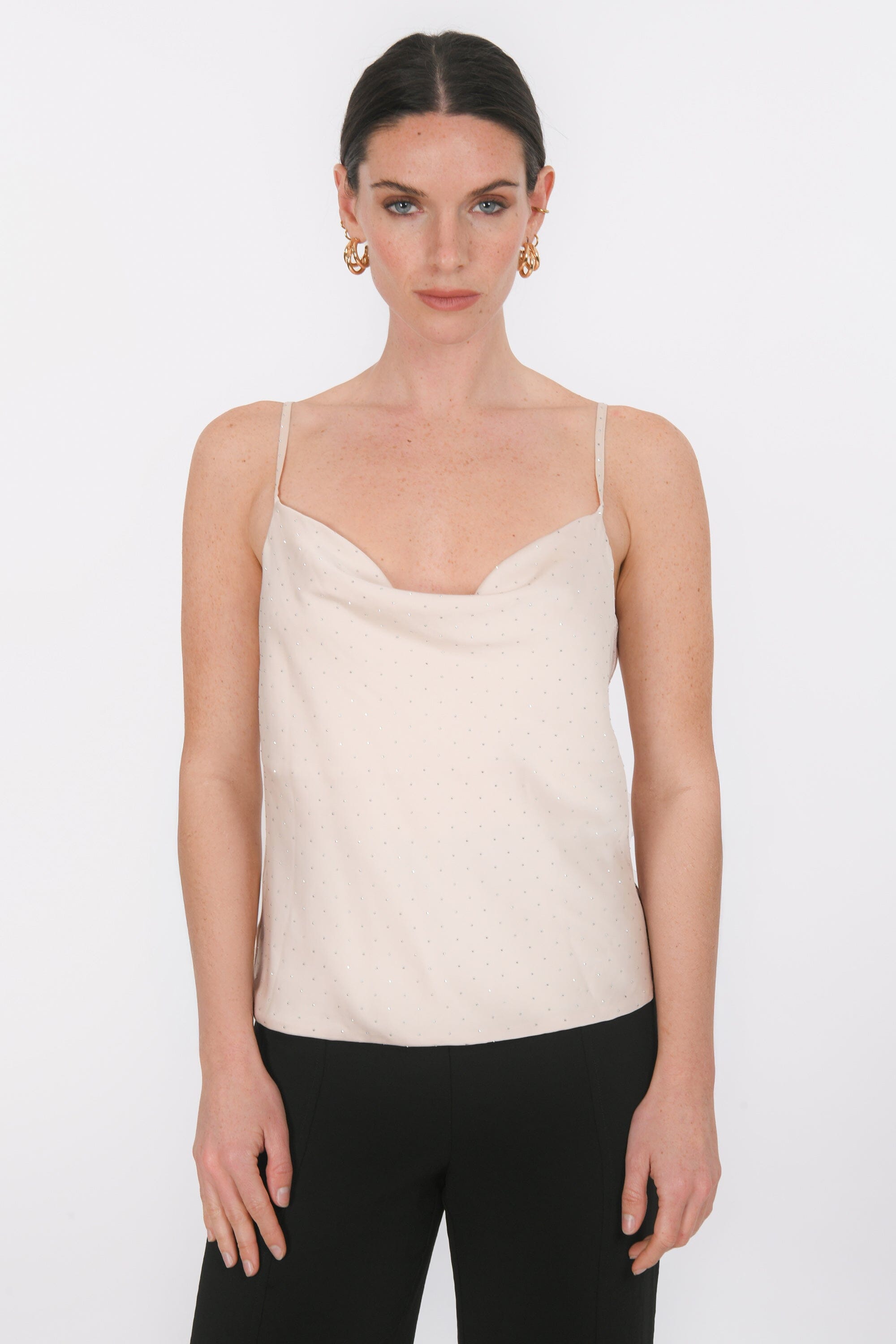 TOP BENITIER - BLAISE - CHAMPAGNE TOP NEW KOOKAI Mode Kookai