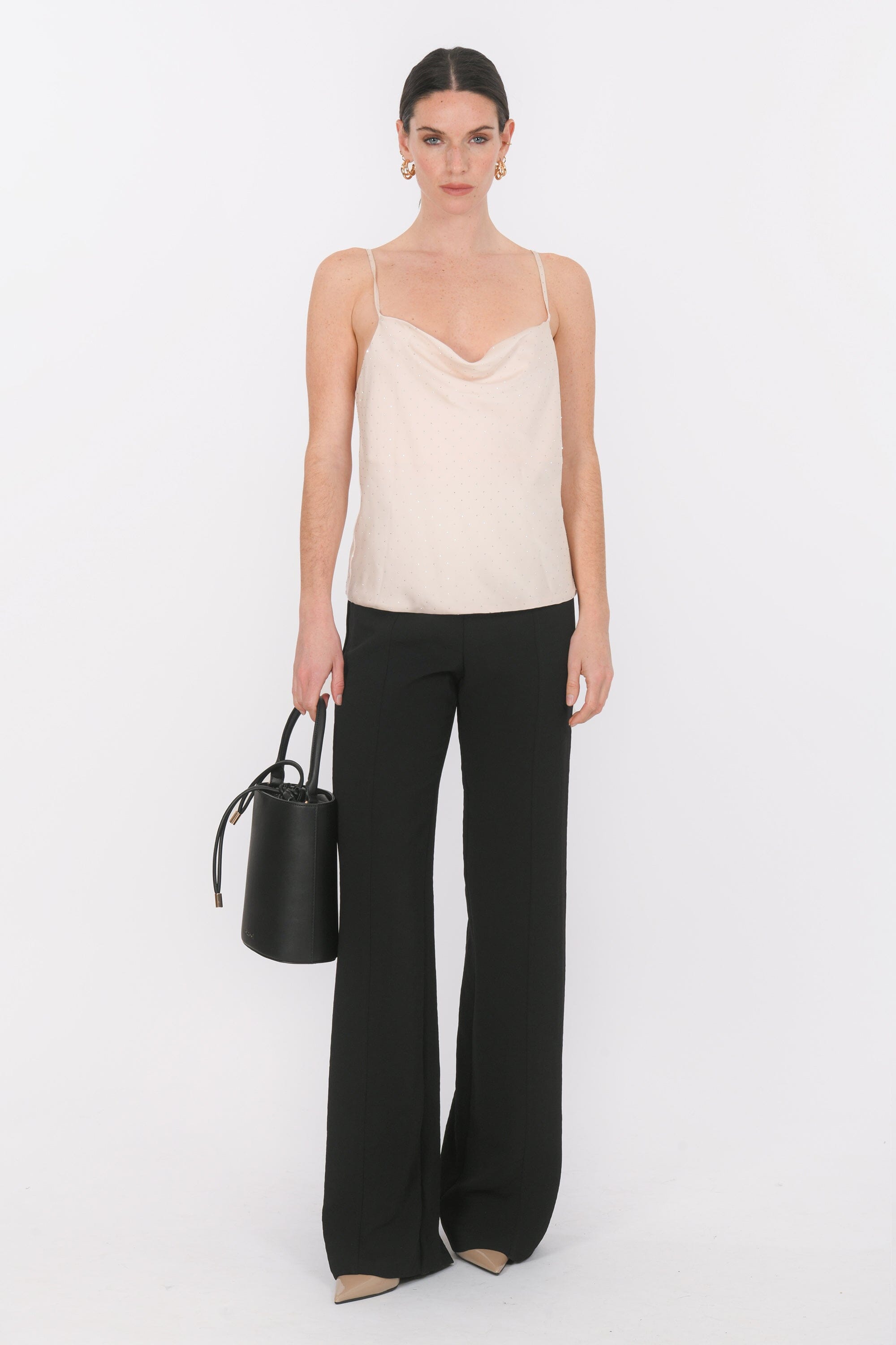 TOP BENITIER - BLAISE - CHAMPAGNE TOP NEW KOOKAI Mode Kookai