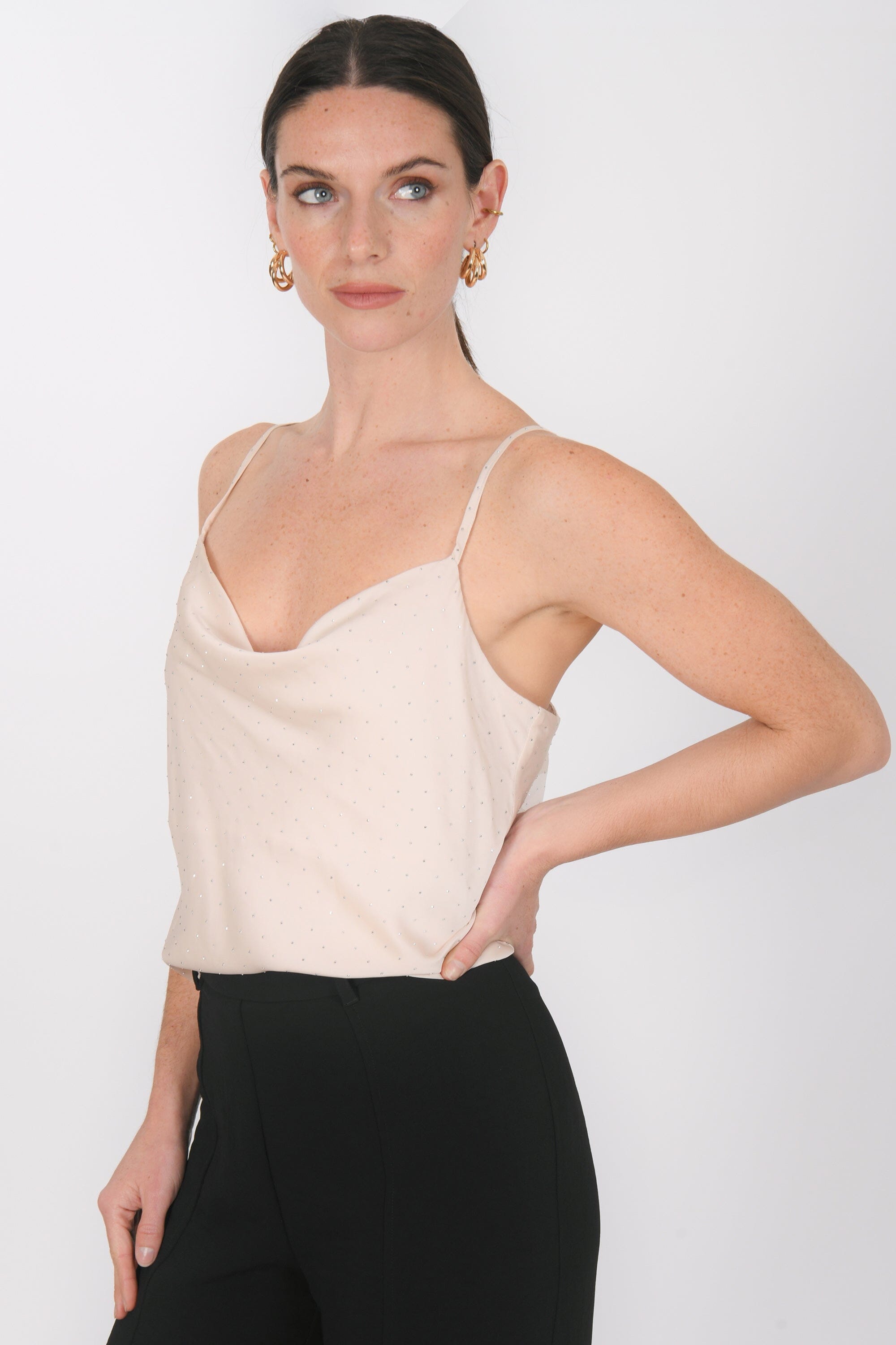 TOP BENITIER - BLAISE - CHAMPAGNE TOP NEW KOOKAI Mode Kookai