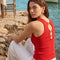 TOP - BERTINE - ROUGE PULL NEW KOOKAI Mode Kookai