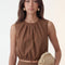 TOP BOITE - CELIA - CHOCOLAT TOP NEW KOOKAI Mode Kookai