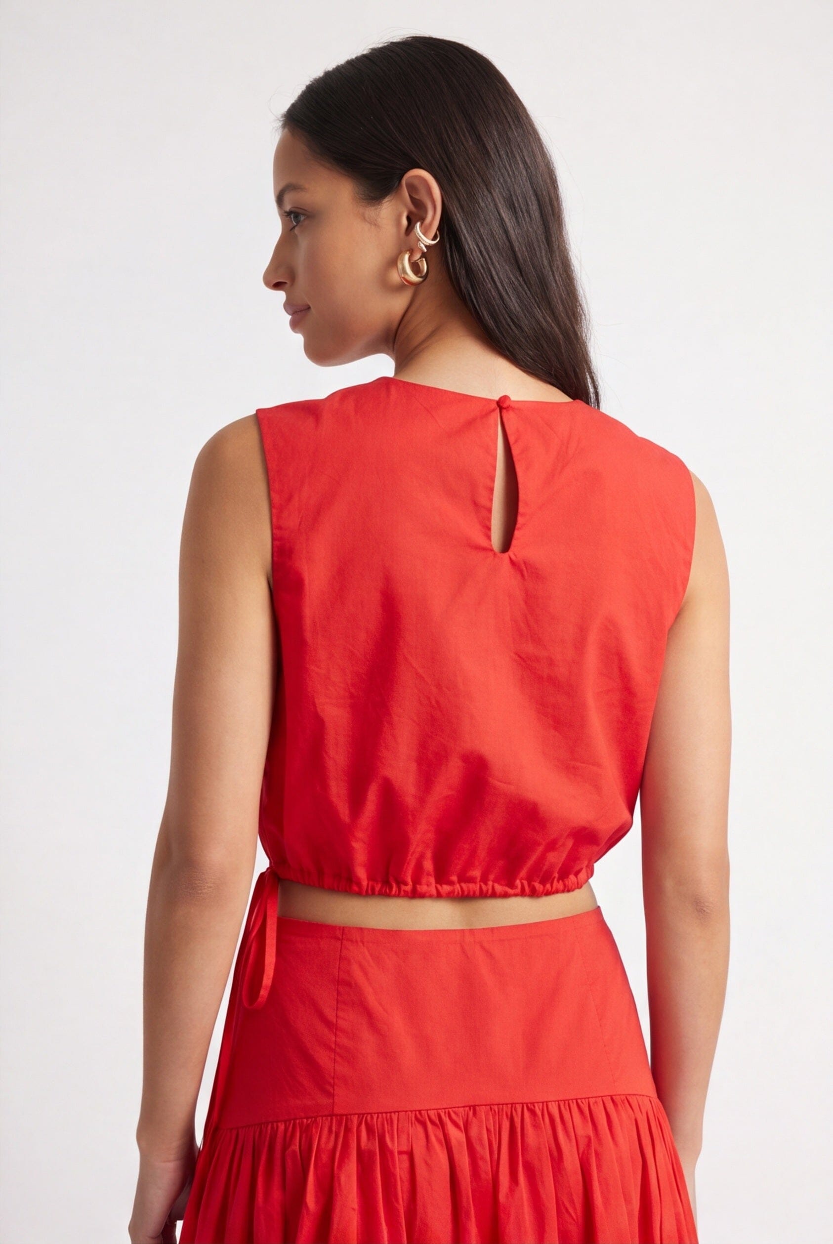 TOP BOITE - CELIA - ROUGE TOP NEW KOOKAI Mode Kookai