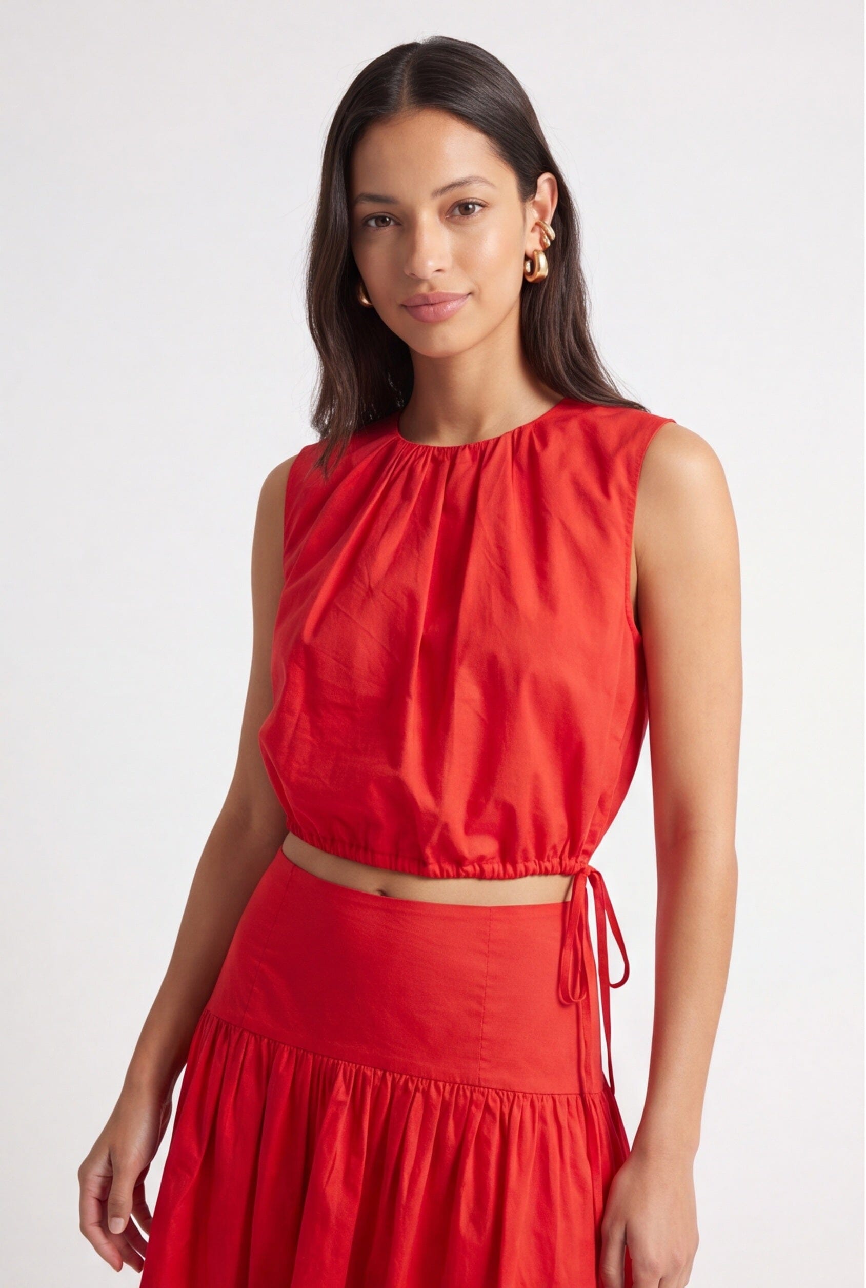 TOP BOITE - CELIA - ROUGE TOP NEW KOOKAI Mode Kookai