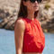 TOP BOITE - CELIA - ROUGE TOP NEW KOOKAI Mode Kookai