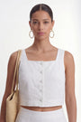 TOP BOITE - CHELSEA - BLANC TOP NEW KOOKAI Mode Kookai