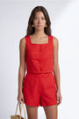 TOP BOITE - CHELSEA - GRENAT TOP NEW KOOKAI Mode Kookai